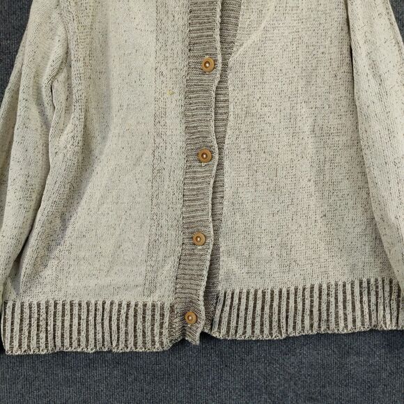 Back in the Saddle Cardigan Sweater Womens Size L Button Front Hooded Made USA - Picture 8 of 13